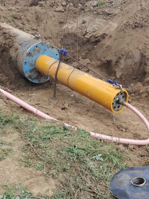 पाइप रॅमिंग के लिए ऑरेंज हेसिंग ड्राइविंग मशीन