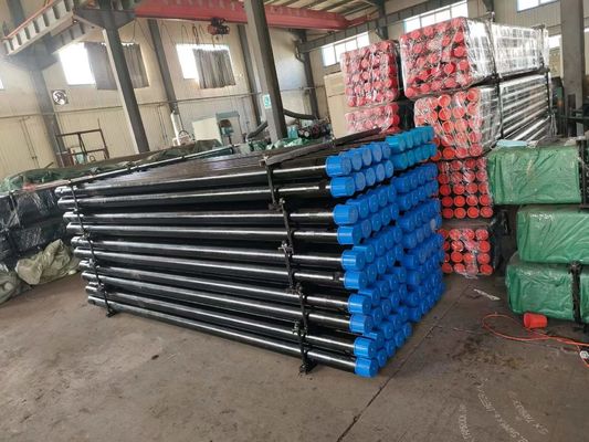 ओडी 114 मिमी पानी कुएं ड्रिल पाइप 4 1/2 "रिमेट धागा काला