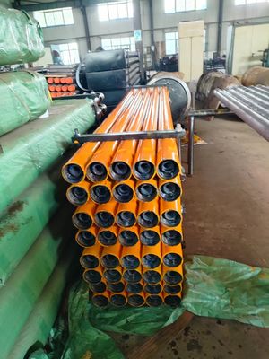 कार्बन स्टील 8.56 मिमी ड्रिल पाइप कठोर डबल दीवार निर्माण 73/76/89 मिमी ओडी काला/नीला